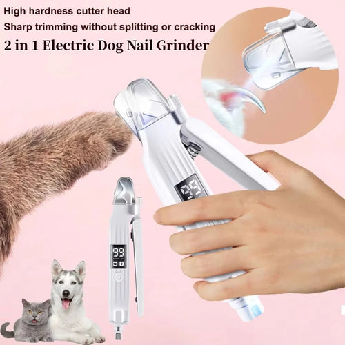 ClearCut 2-in-1 pet nail trimmer with LED quick detection