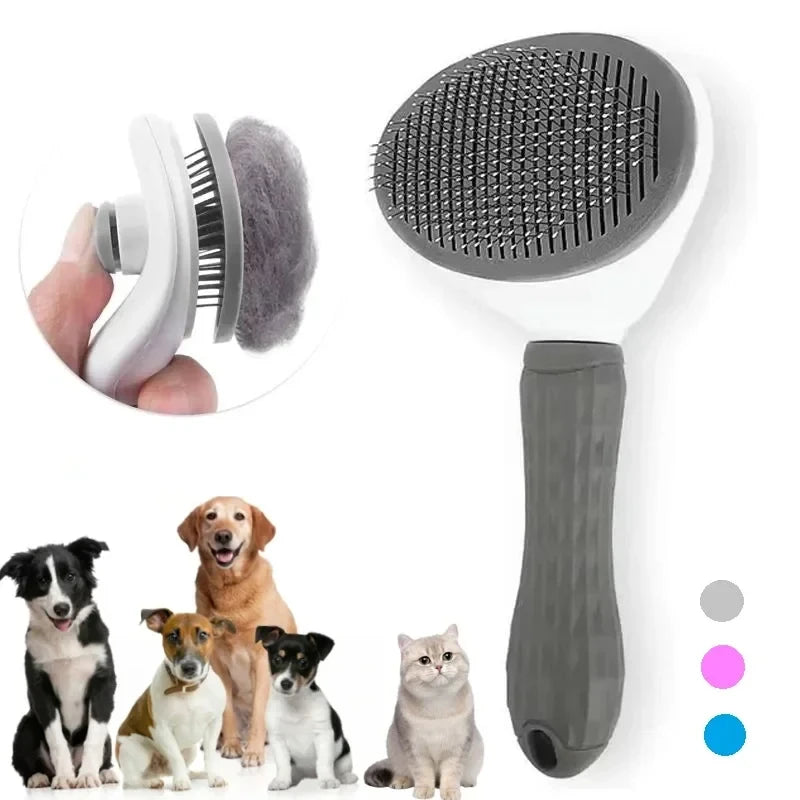 FurRelease self-cleaning slicker brush for pets