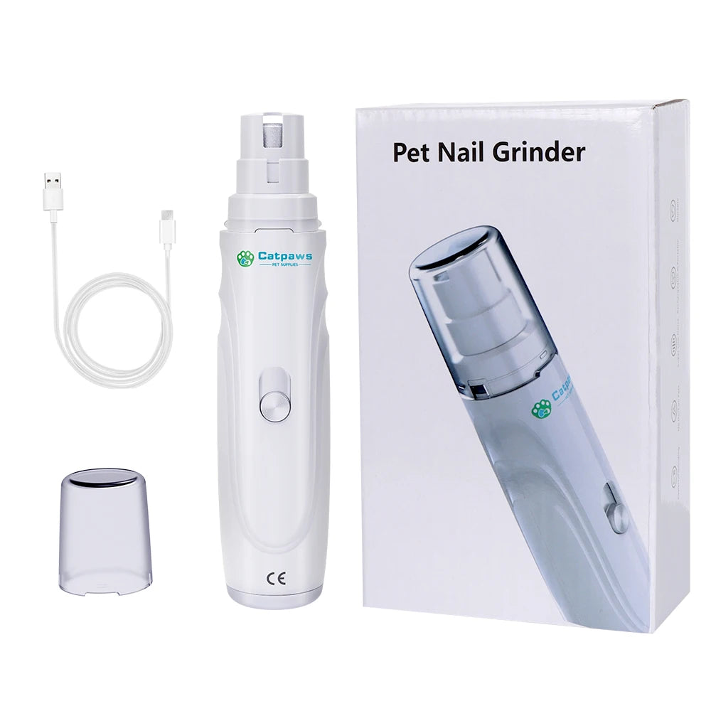 PawPolish quiet electric nail grinder for dogs and cats