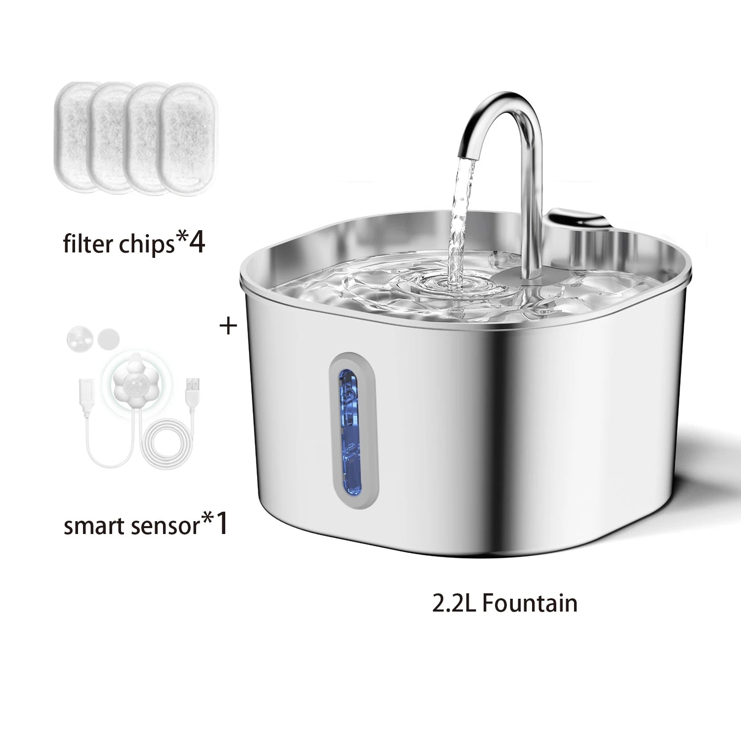 HydraServe fountain and feeding bowl in use