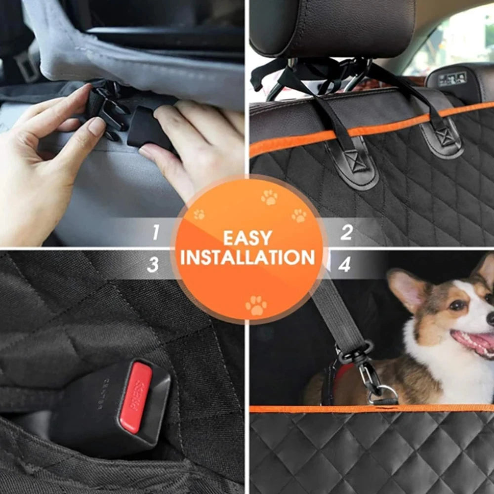 RoadReady hammock slung between headrests