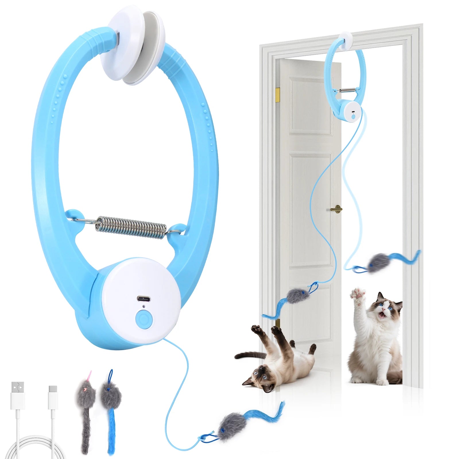 FlutterCatch rechargeable interactive flapping cat toy