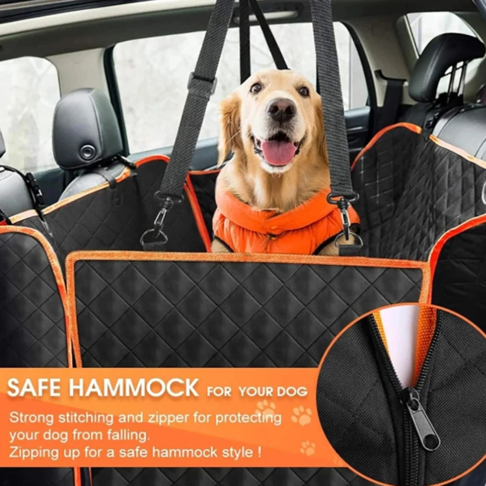 Dog travelling on the RoadReady seat cover